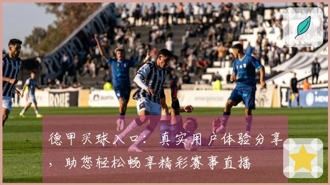 德甲买球入口：真实用户体验分享，助您轻松畅享精彩赛事直播